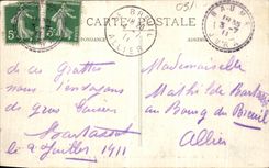 CPA Baume Les Messieurs La Passerelle d entree des Grottes