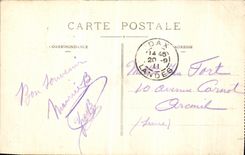 Establecimiento de Dax de la POSTAL de la VENDIMIA y  promenade  de Baignots