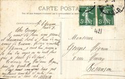 Alrededores de la POSTAL de la VENDIMIA del co  Ruinas de Etienne del castillo de Rochetaillee