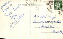 VINTAGE POSTCARD Sainte Etienne Places L Town hall