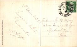 VINTAGE POSTCARD Sainte Etienne Town hall