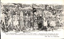 VINTAGE POSTCARD the Chair God Tapestries D Arras Temptations of Jesus