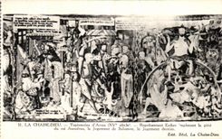 VINTAGE POSTCARD the Chair God Tapestries D Arras Esther beseeching the pity of king Assuerus