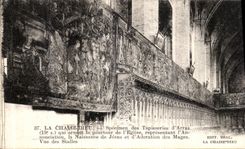 VINTAGE POSTCARD the Chair God Specimen of the Tapestries D Arras Birth of Jesus