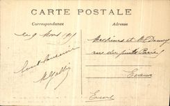 VINTAGE POSTCARD Rheims bombards Militaria