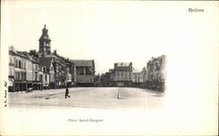 VINTAGE POSTCARD Rheims Places Holy Jacques