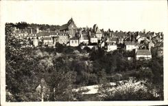 CPA Mortain Vue Sur La Collegiale 