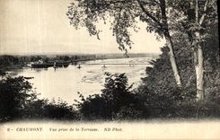 VINTAGE POSTCARD Chaumont Seen from of the Terrace