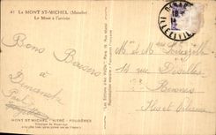 VINTAGE POSTCARD Mont Saint Michel the Mount