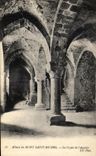 VINTAGE POSTCARD Abbey of Mont Saint Michel the Crypt of L North wind