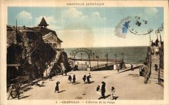 CPA Granville L Entree de La Plage 