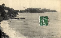 CPA Granville Vue Generale Prise des Falaises de Donville