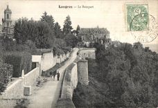 VINTAGE POSTCARD Langres the Rampart