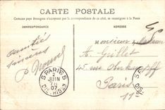 POSTAL Langres de la VENDIMIA el terraplen