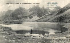 VINTAGE POSTCARD Dauphine Solid mass of Belledonne Lake Robert