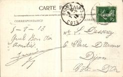 VINTAGE POSTCARD Dauphine Solid mass of Belledonne Lake Robert