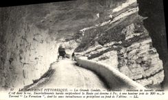 VINTAGE POSTCARD Dauphine Picturesque Large Narrow parts