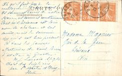 VINTAGE POSTCARD Surroundings D Uriage les Bains the cascade of L oursiere