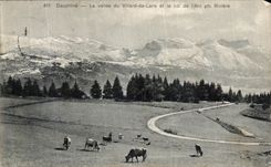 VINTAGE POSTCARD Dauphine the Valley of Villard de Lans and the collar of L Arc