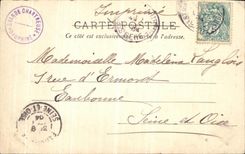 Salida chartreuse de la POSTAL de la VENDIMIA la grande sirve por St Laurent del puente