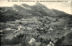VINTAGE POSTCARD Dauphine St Pierre de Chartreuse View and Large the som