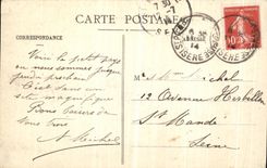 VINTAGE POSTCARD Dauphine St Pierre de Chartreuse View and Large the som