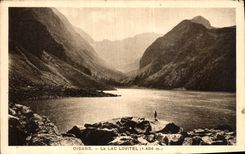 VINTAGE POSTCARD Oisans the Lake Lovitel