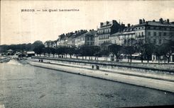 VINTAGE POSTCARD Mason the Lamartine Quay
