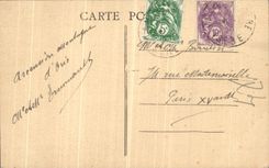 VINTAGE POSTCARD Dauphine Road of Lie to Walls the Bridge of Ponsonnes