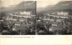 VINTAGE POSTCARD the Dauphine Sight with will emirons of Grenoble