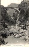VINTAGE POSTCARD Dauphine the Bridge of Goule Black