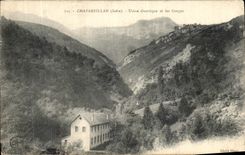 VINTAGE POSTCARD Chapareillan Machines electric and the Falls