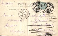 VINTAGE POSTCARD Chapareillan Machines electric and the Falls