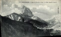 VINTAGE POSTCARD Dauphine Line of Grenoble has Gap the Mount Switches