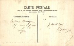 El camino de Dauphine Vercors de la POSTAL de la VENDIMIA de grande el estrecho parte