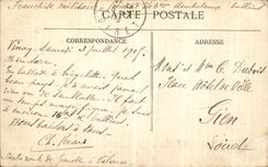 VINTAGE POSTCARD Environs of Vinay Cognin Route of Cognin has Malleval the Tunnels impressive passage