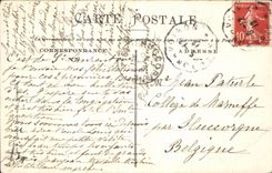 Camino de Dauphine de la POSTAL de la VENDIMIA de los servicios chartreuses grandes de la salida