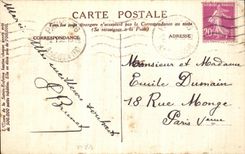 VINTAGE POSTCARD Collection Of L works Of Sainte Childhood Appearance of the Virgin co  has St Bernard