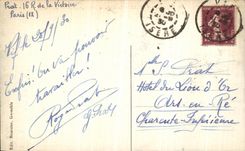 VINTAGE POSTCARD Dauphine Vizille the Castle and the slope of Montchaboud