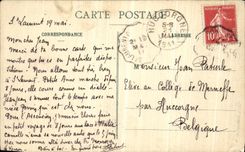 Chartreuse grande de la POSTAL de la VENDIMIA una esquina del convento