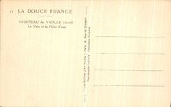 VINTAGE POSTCARD Castle of Vizille the Park and the Part D water