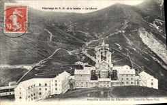 VINTAGE POSTCARD Pilgrimage of NR D of Salette the Bedside