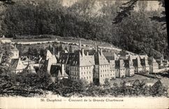 Convento de Dauphine de la POSTAL de la VENDIMIA de chartreuse grande