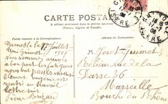 VINTAGE POSTCARD Dauphine Panorama of the Chain of Moucherolle Taken of the Solid mass of Belledonne