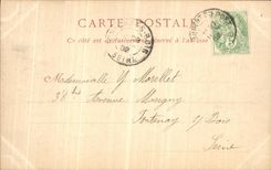 VINTAGE POSTCARD Large Chartreuse Saint Pierre of Chartreuse and large Som