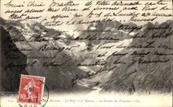 VINTAGE POSTCARD Berarde Meije and the Rake the Glacier of the Props