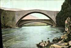 VINTAGE POSTCARD Bridge of Claix Drac and bridges