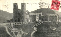 VINTAGE POSTCARD ND pilgrimage of Salette