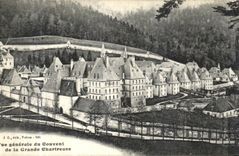 Convento de Dauphine de la POSTAL de la VENDIMIA de la vision chartreuse grande