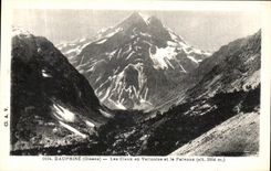 VINTAGE POSTCARD Dauphine Claux in Vallouise and Pelvoux